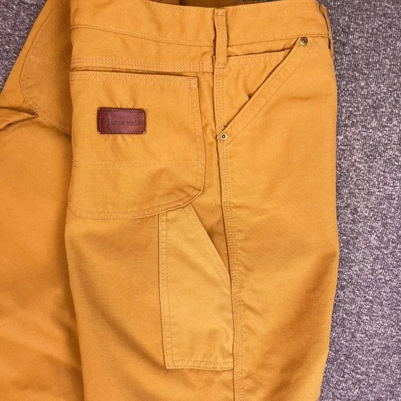 VTG Walls Master Made Carpenter Pants Mens 40x32 Tan Workwear Nylon USA Hunting - Picture 14 of 16